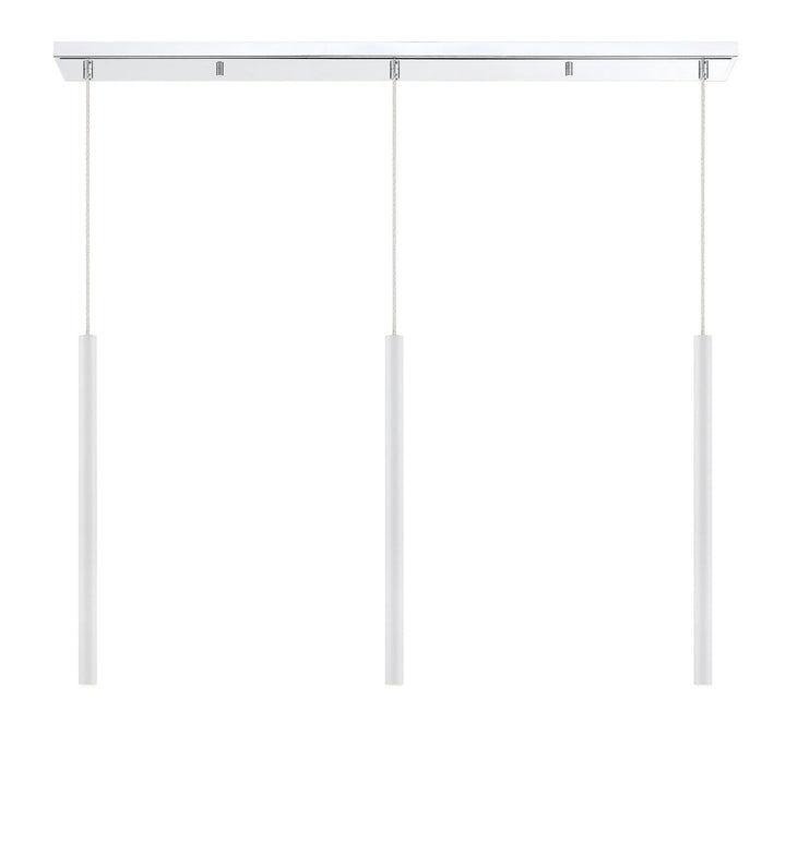 Z-Lite Forest 917MP24-WH-LED-3LCH Pendant Light - Chrome
