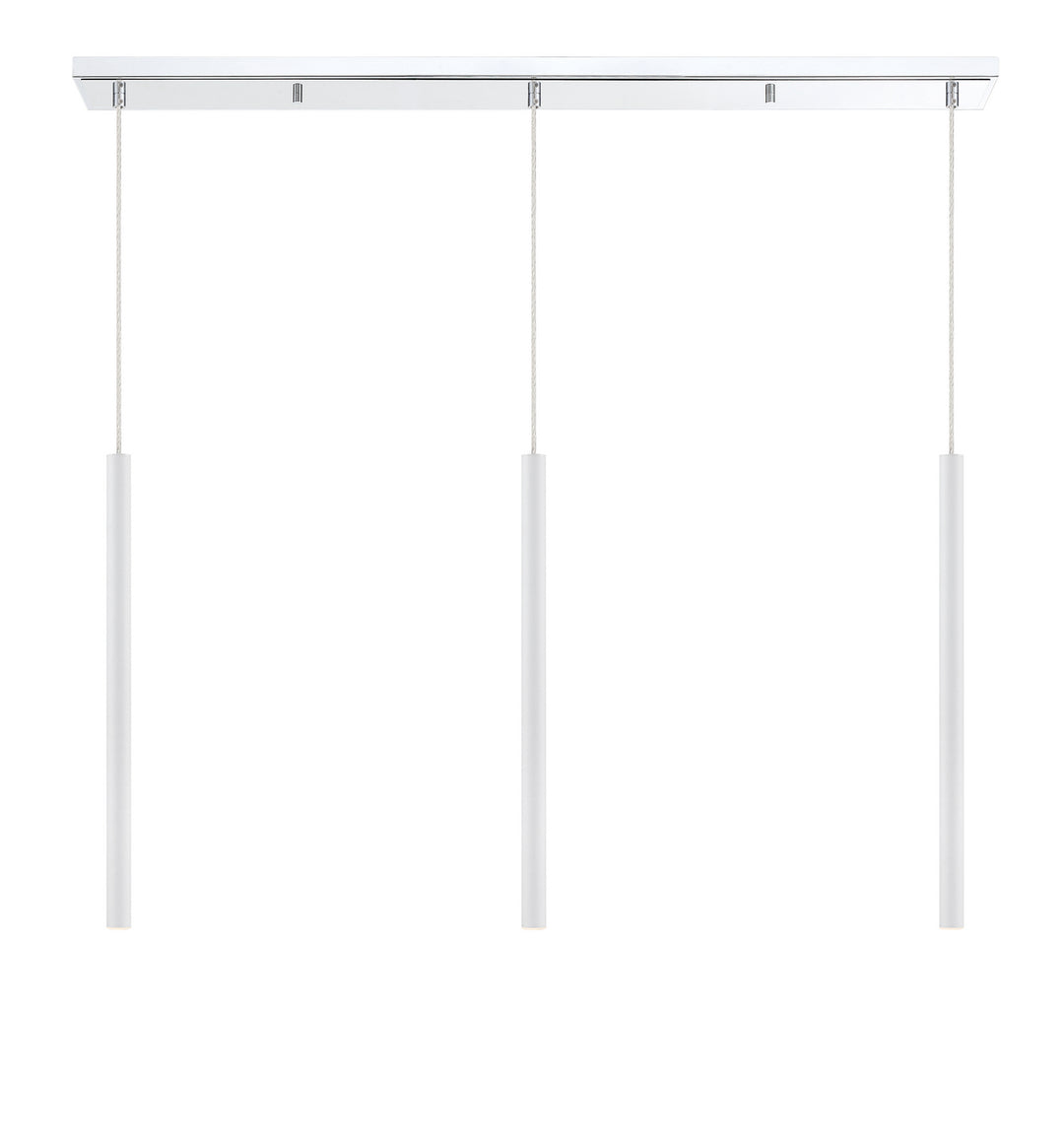 Z-Lite Forest 917MP24-WH-LED-3LCH Pendant Light - Chrome