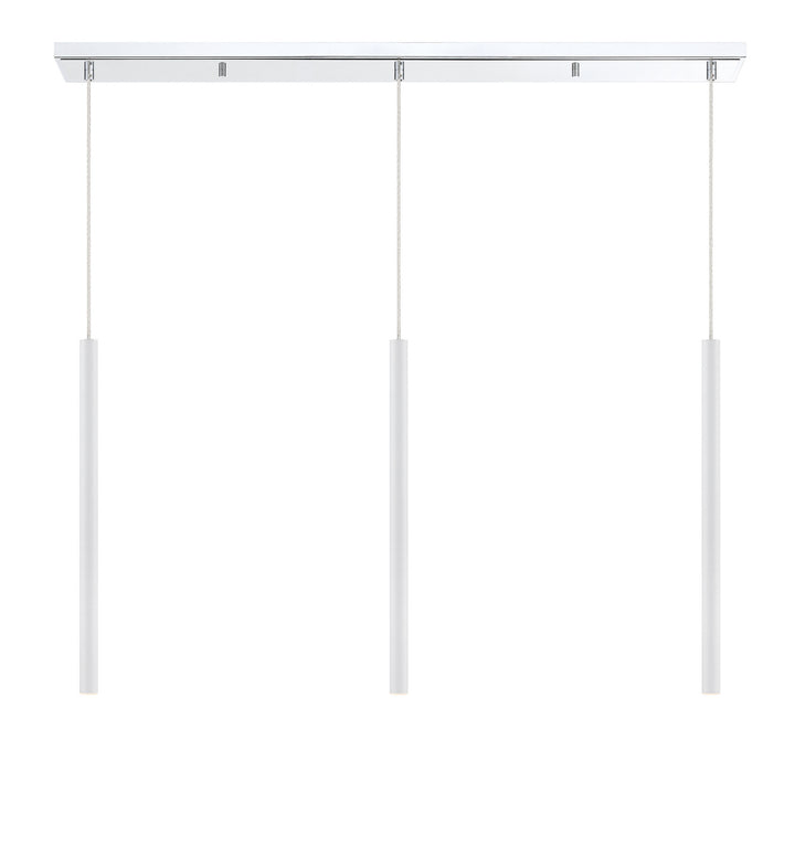 Z-Lite Forest 917MP24-WH-LED-3LCH Pendant Light - Chrome