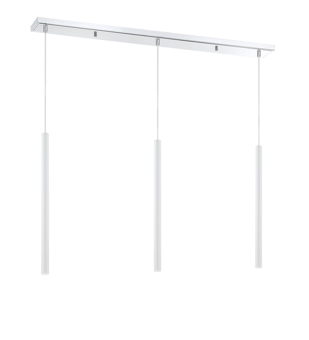 Z-Lite Forest 917MP24-WH-LED-3LCH Pendant Light - Chrome