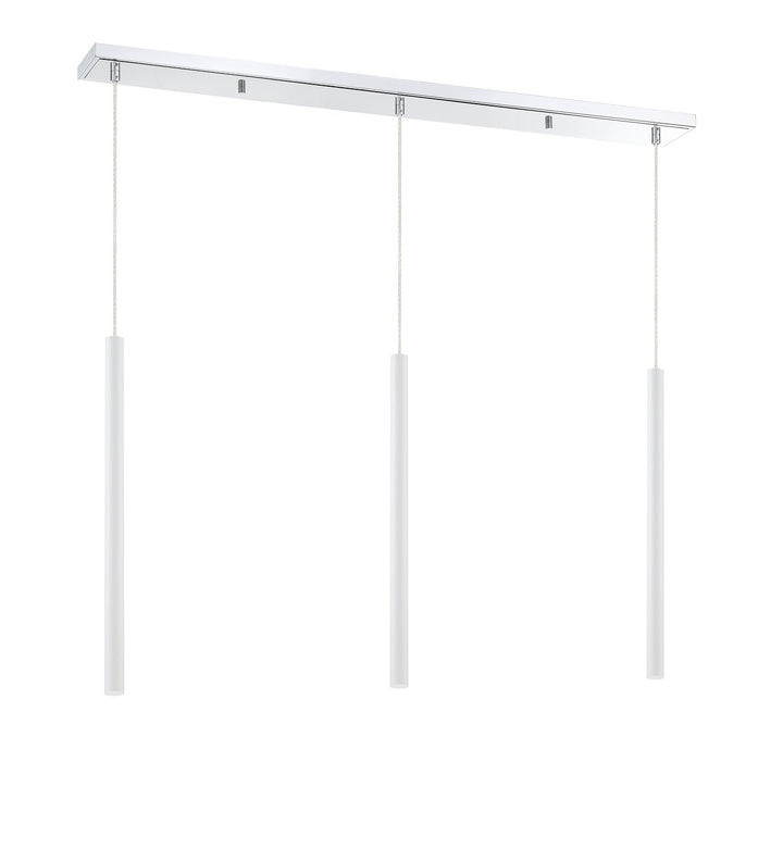 Z-Lite Forest 917MP24-WH-LED-3LCH Pendant Light - Chrome