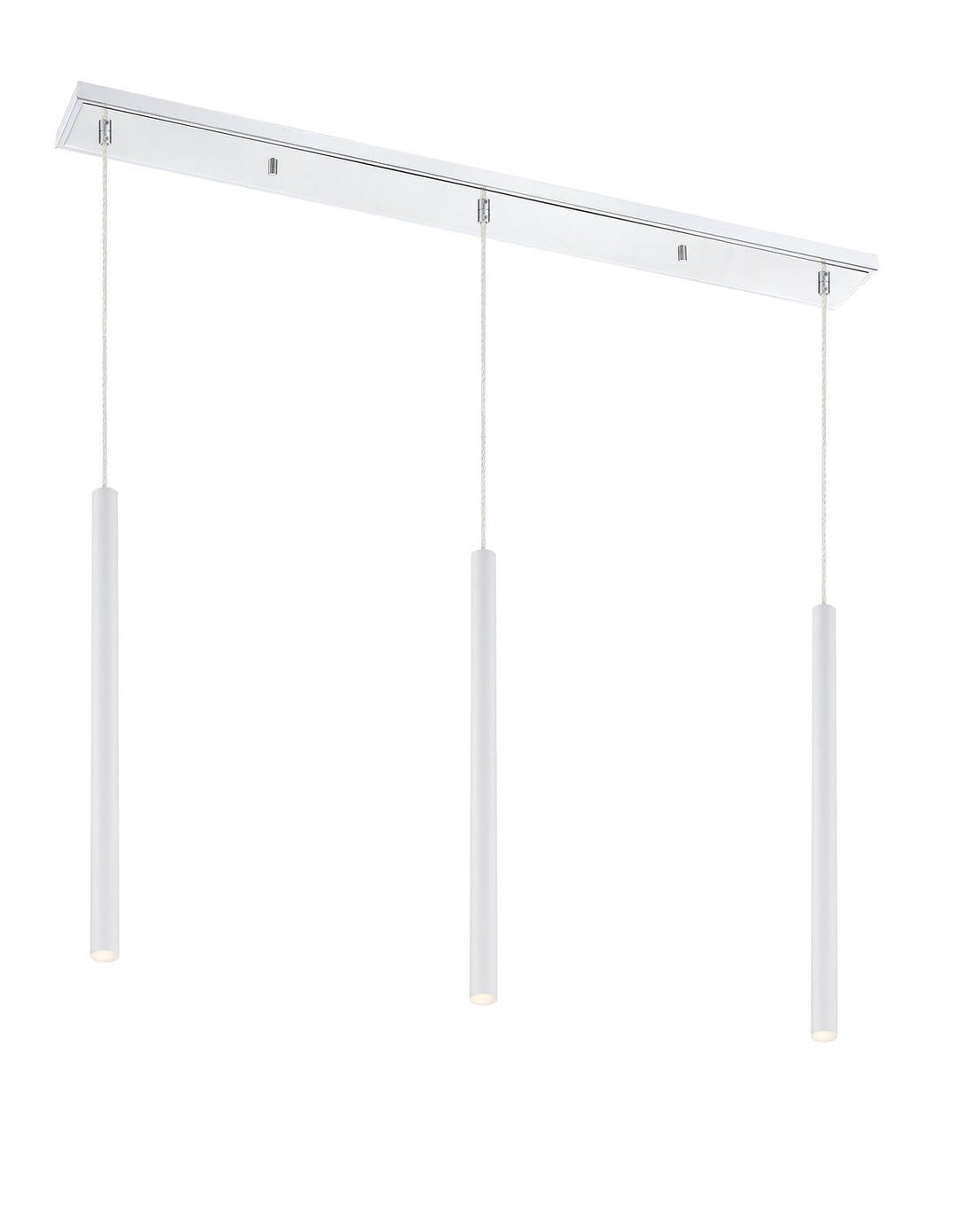Z-Lite Forest 917MP24-WH-LED-3LCH Pendant Light - Chrome