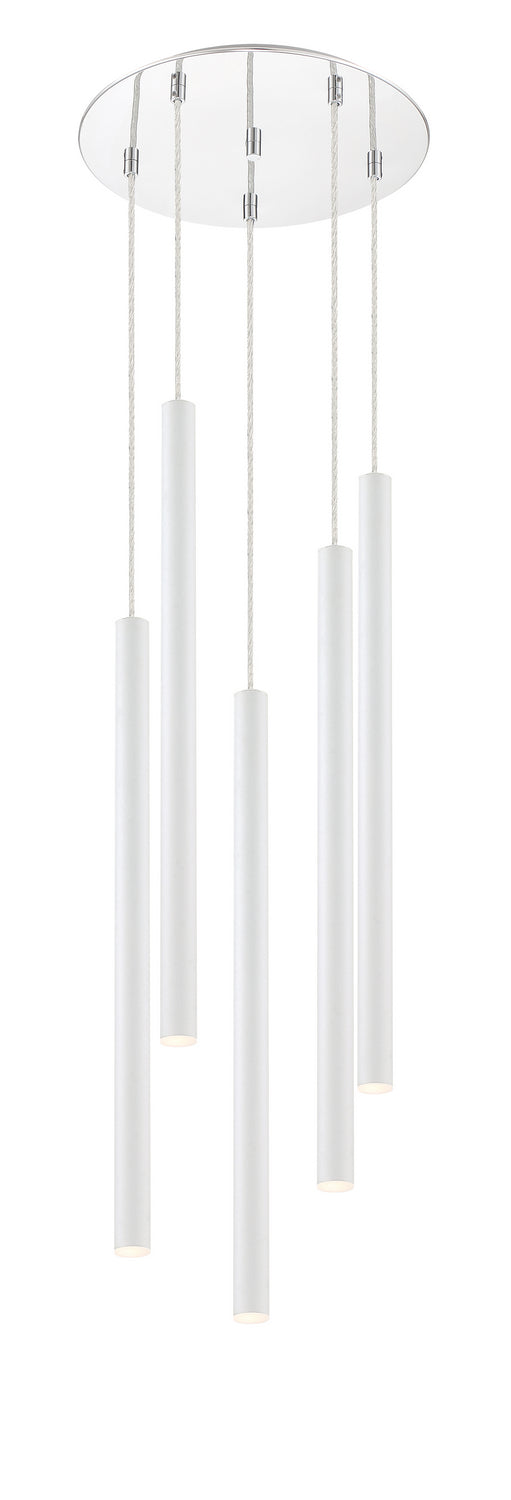 Z-Lite Forest 917MP24-WH-LED-5RCH Chandelier Light - Chrome