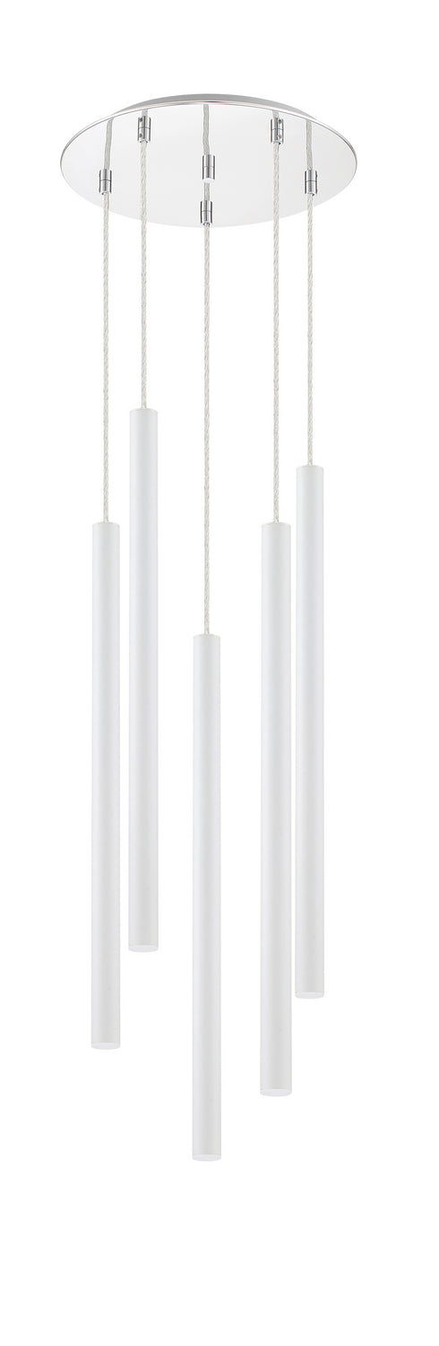 Z-Lite Forest 917MP24-WH-LED-5RCH Chandelier Light - Chrome