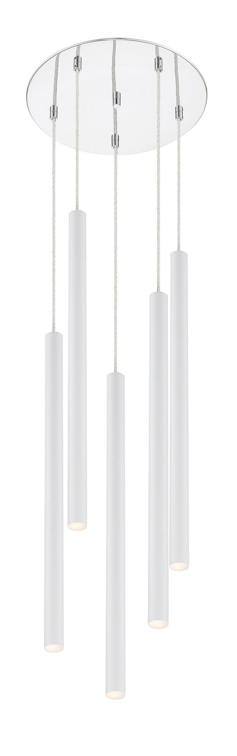 Z-Lite Forest 917MP24-WH-LED-5RCH Chandelier Light - Chrome