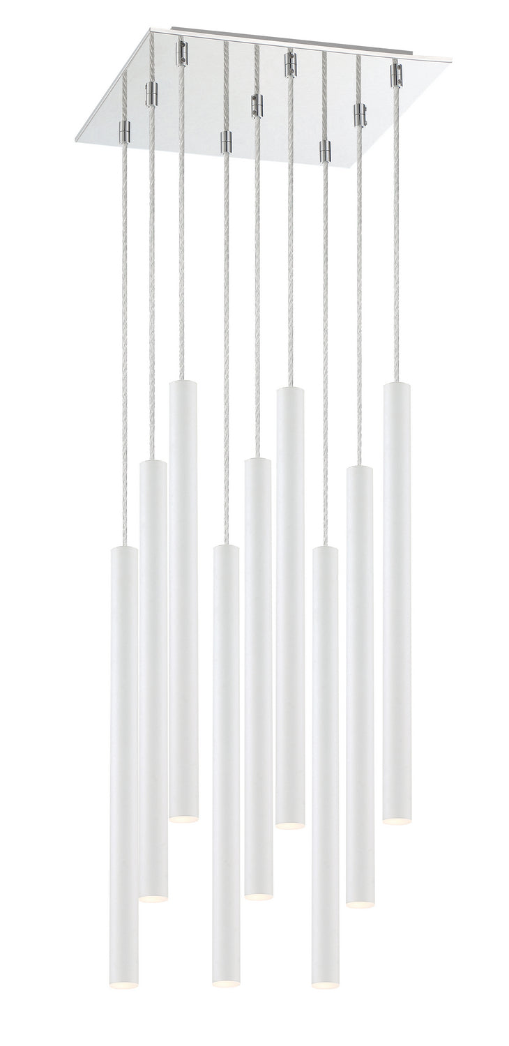 Z-Lite Forest 917MP24-WH-LED-9SCH Chandelier Light - Chrome
