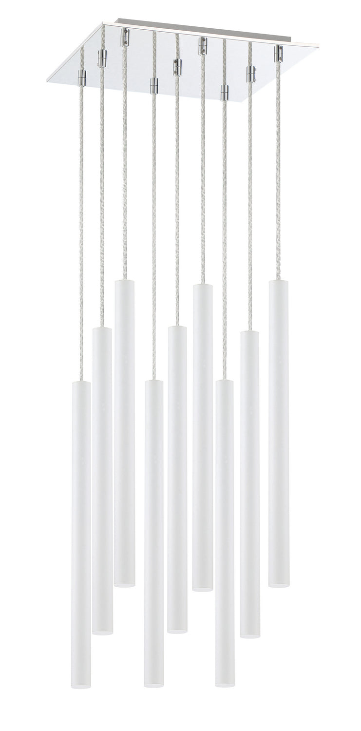 Z-Lite Forest 917MP24-WH-LED-9SCH Chandelier Light - Chrome