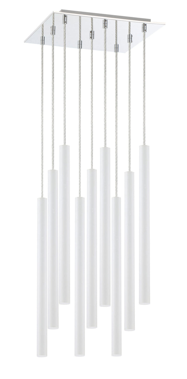 Z-Lite Forest 917MP24-WH-LED-9SCH Chandelier Light - Chrome