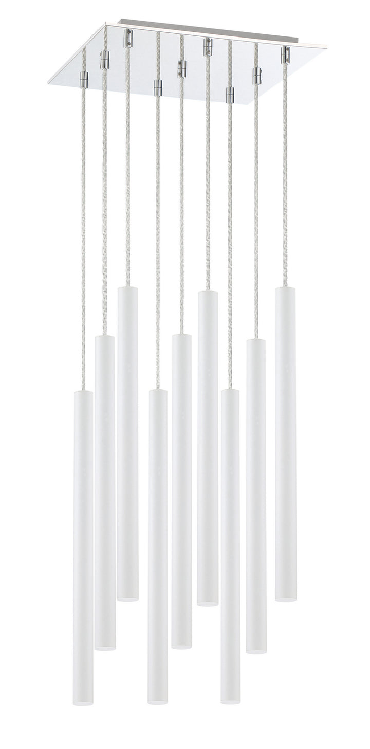 Z-Lite Forest 917MP24-WH-LED-9SCH Chandelier Light - Chrome