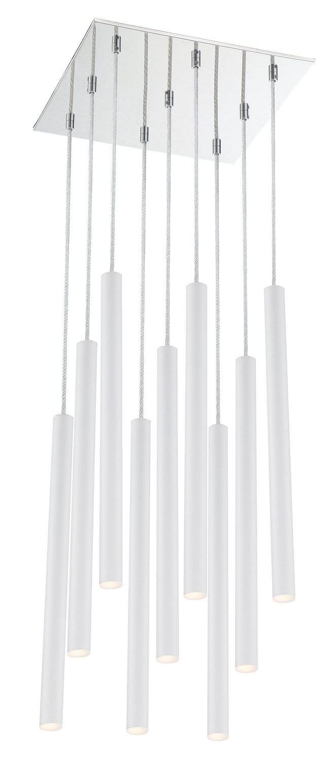 Z-Lite Forest 917MP24-WH-LED-9SCH Chandelier Light - Chrome
