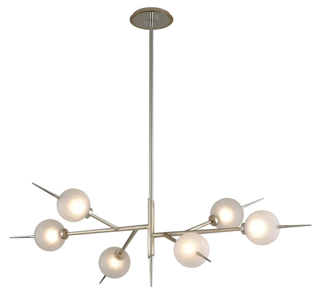 Corbett Tempest 263-56 Chandelier Light - Satin Silver Leaf