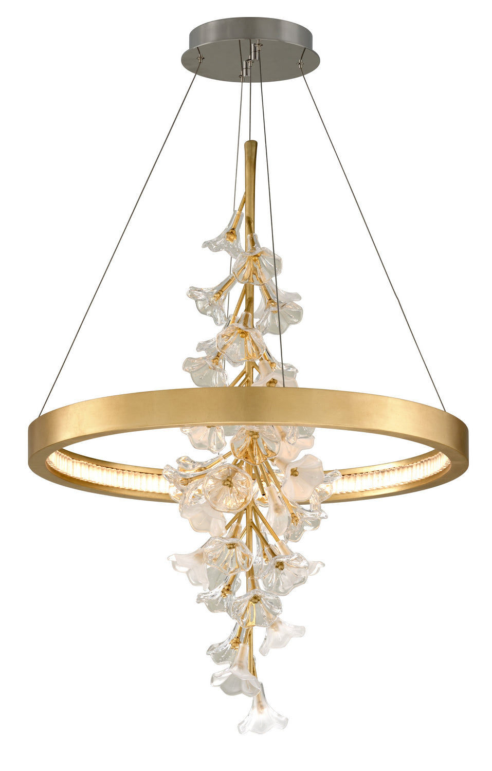 Corbett Jasmine 268-71 Pendant Light - Gold Leaf