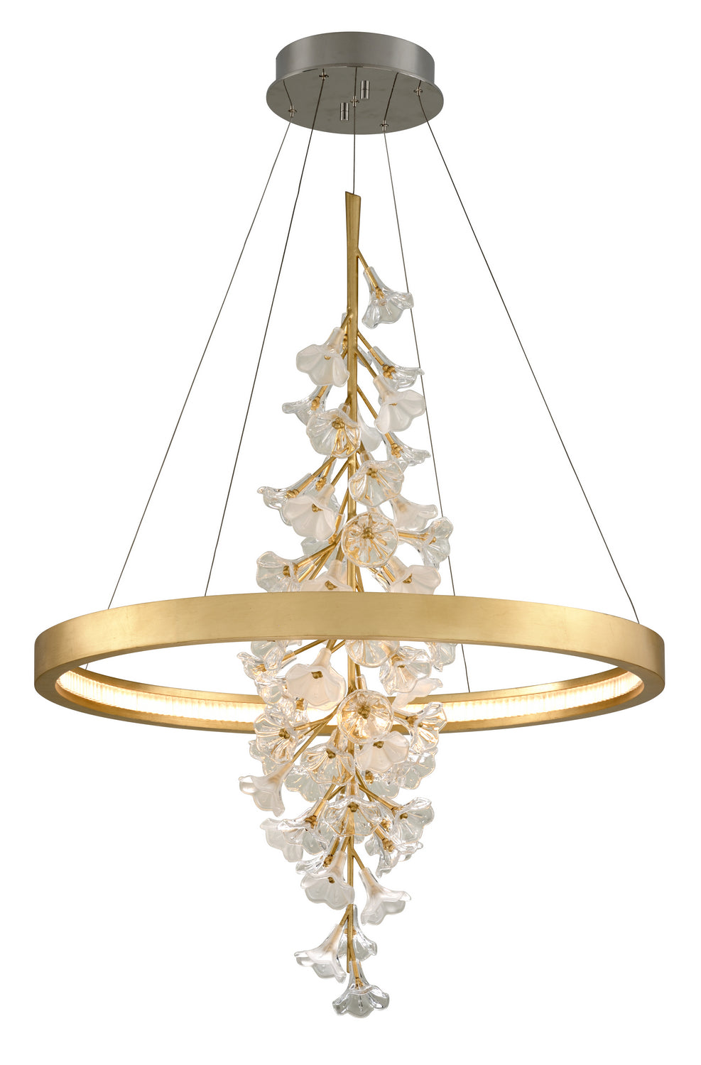 Corbett Jasmine 268-72 Pendant Light - Gold Leaf