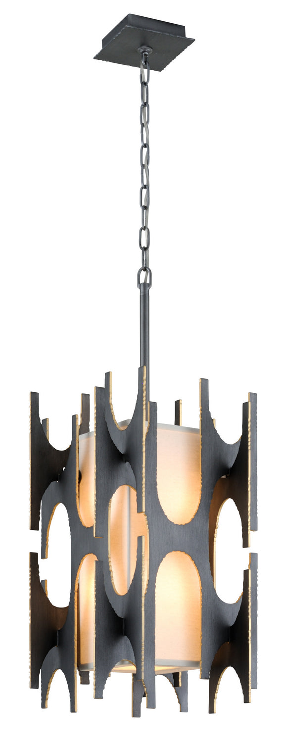 Corbett Confidant 282-44 Pendant Light - Graphite W-Gold Leaf Highlght