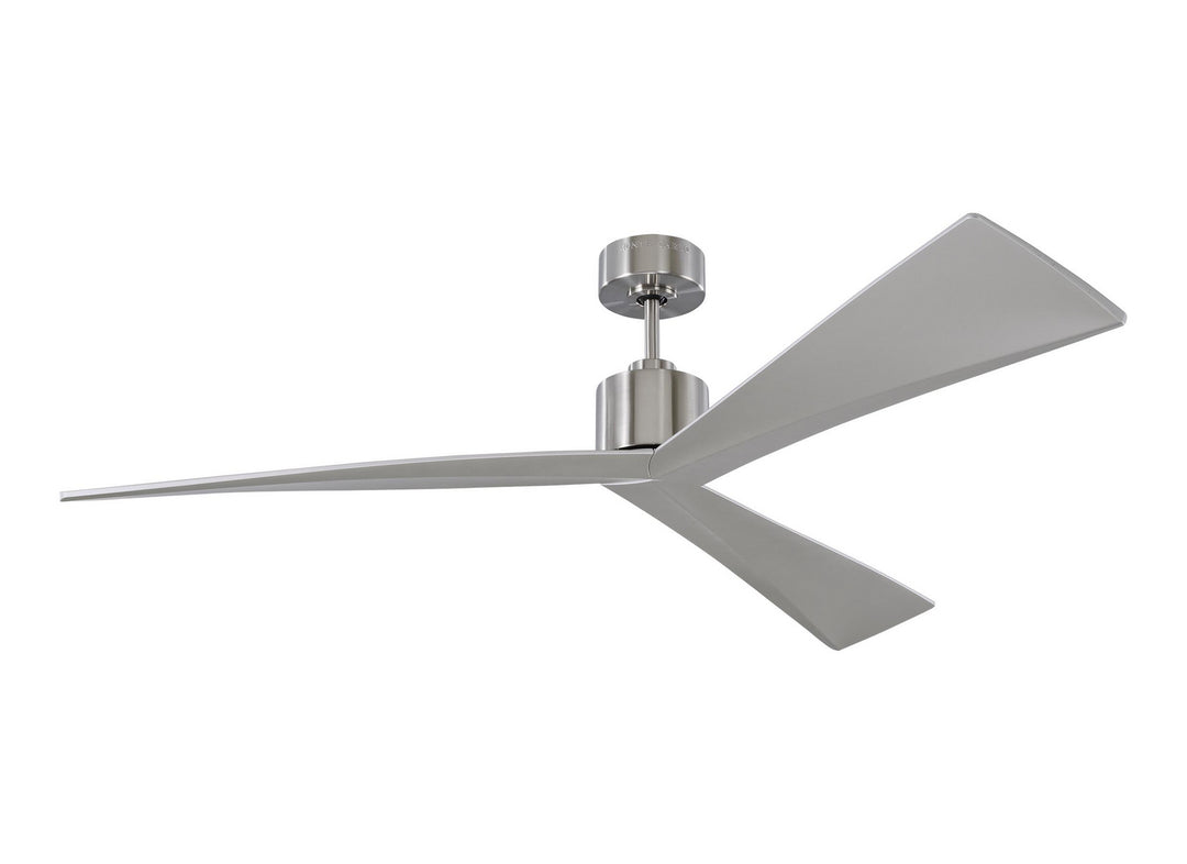 Visual Comfort Fan Adler 60 3ADR60BS Ceiling Fan - Brushed Steel, Silver ABS/Silver ABS/