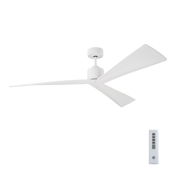 Visual Comfort Fan Adler 60 3ADR60RZW Ceiling Fan - Matte White, Matte White/Matte White/