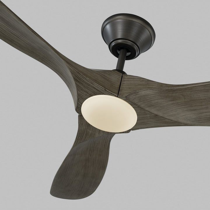 Visual Comfort Fan Maverick 52 LED 3MAVR52AGPD Ceiling Fan - Aged Pewter, Light Grey Weathered Oak/Light Grey Weathered Oak/