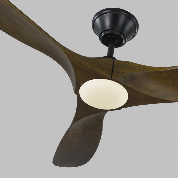 Visual Comfort Fan Maverick 52 LED 3MAVR52BKD Ceiling Fan - Matte Black, Dark Walnut/Dark Walnut/