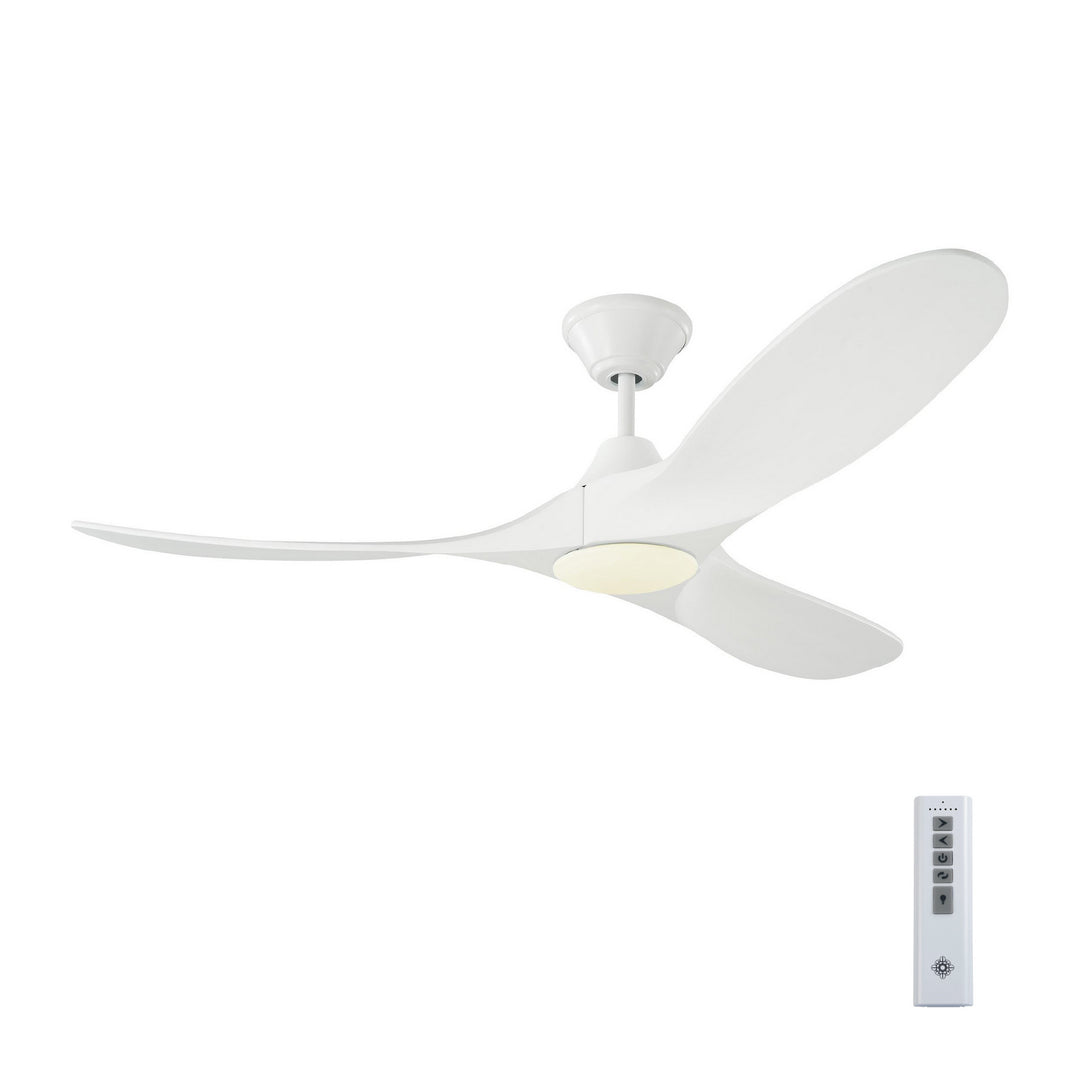 Visual Comfort Fan Maverick 52 LED 3MAVR52RZWD Ceiling Fan - Matte White, Matte White/Matte White/