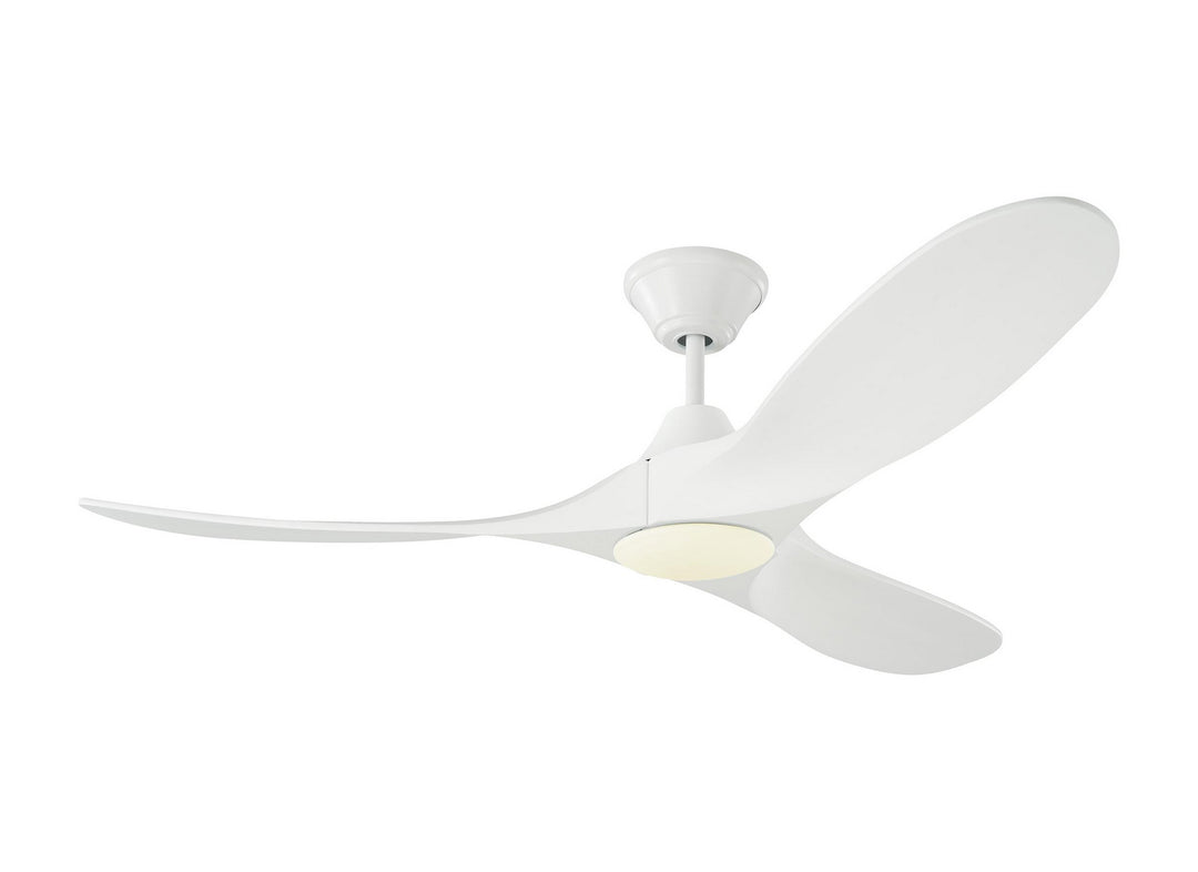 Visual Comfort Fan Maverick 52 LED 3MAVR52RZWD Ceiling Fan - Matte White, Matte White/Matte White/