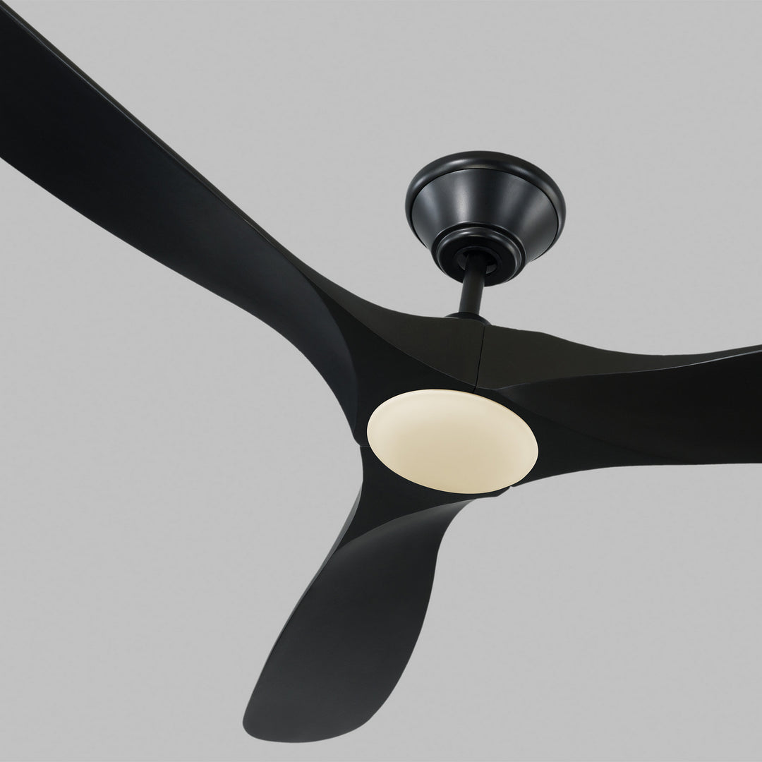 Visual Comfort Fan Maverick 60 LED 3MAVR60BKBKD Ceiling Fan - Matte Black, Matte Black/Matte Black/