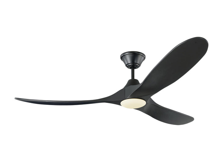 Visual Comfort Fan Maverick 60 LED 3MAVR60BKBKD Ceiling Fan - Matte Black, Matte Black/Matte Black/