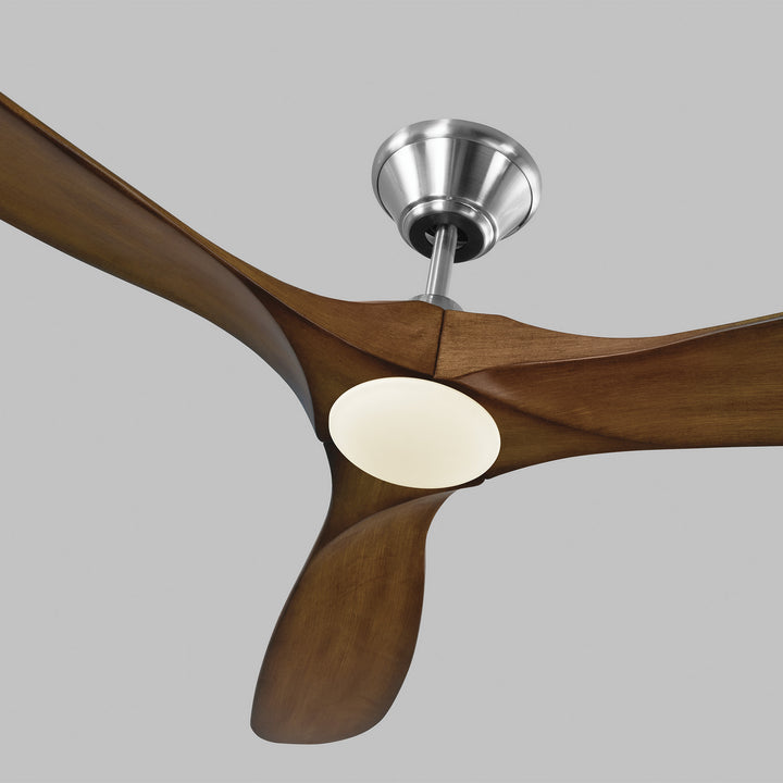 Visual Comfort Fan Maverick 60 LED 3MAVR60BSKOAD Ceiling Fan - Brushed Steel, Koa/Koa/