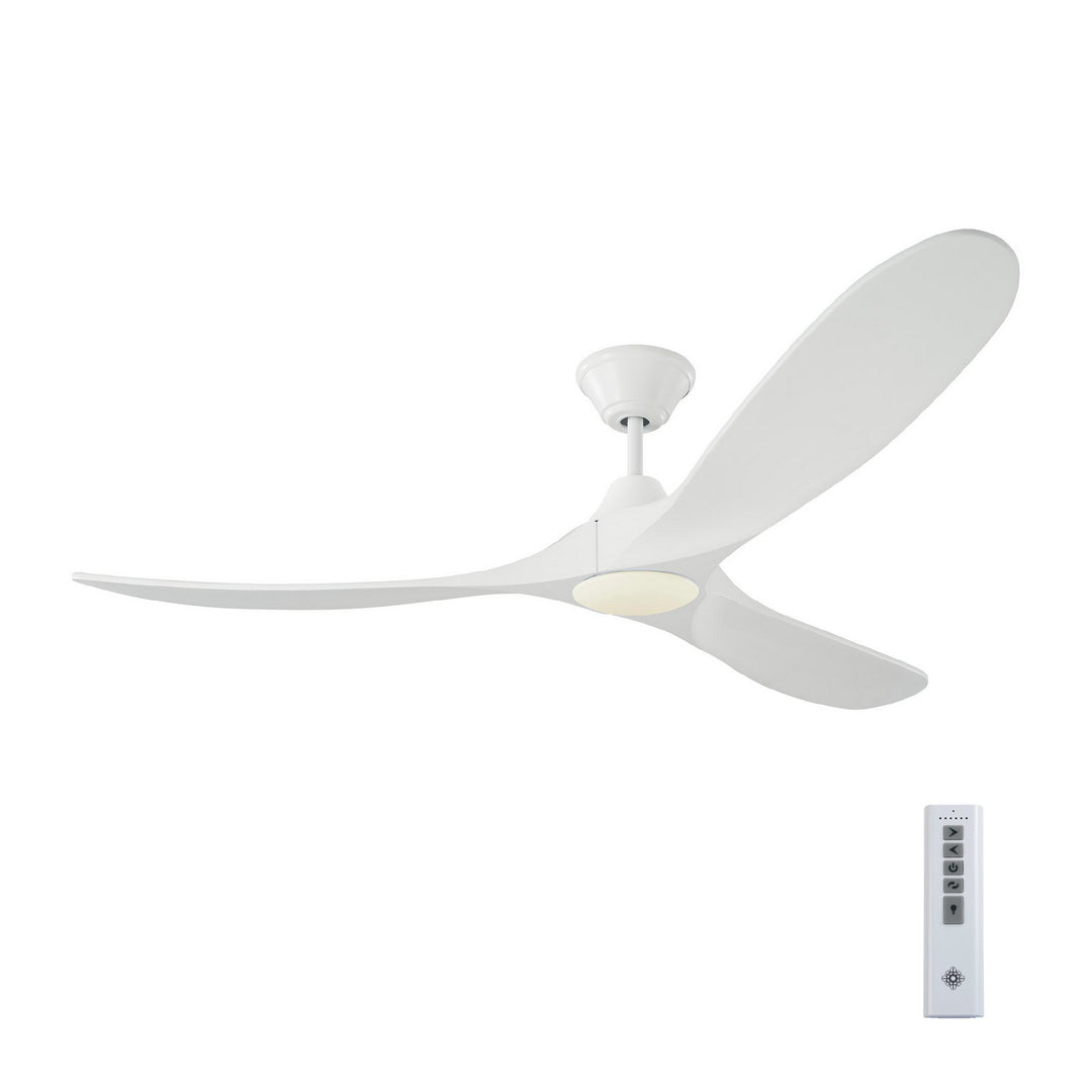 Visual Comfort Fan Maverick 60 LED 3MAVR60RZWD Ceiling Fan - Matte White, Matte White/Matte White/