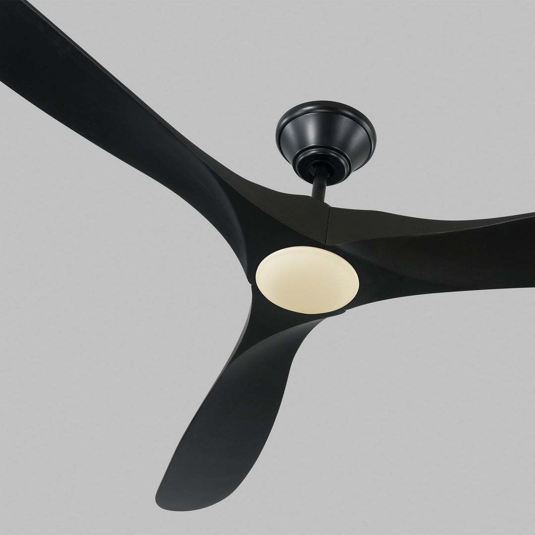 Visual Comfort Fan Maverick 70 LED 3MAVR70BKBKD Ceiling Fan - Matte Black, Matte Black/Matte Black/