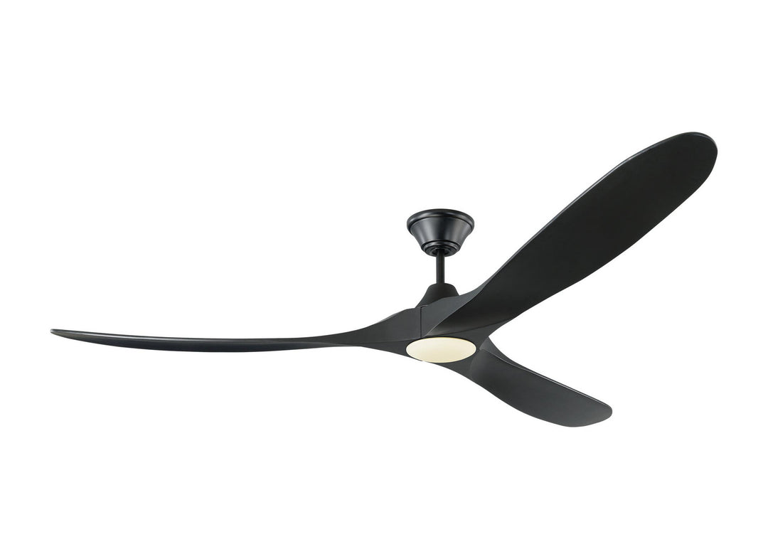 Visual Comfort Fan Maverick 70 LED 3MAVR70BKBKD Ceiling Fan - Matte Black, Matte Black/Matte Black/