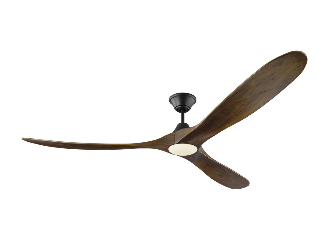 Visual Comfort Fan Maverick 70 LED 3MAVR70BKD Ceiling Fan - Matte Black, Dark Walnut/Dark Walnut/