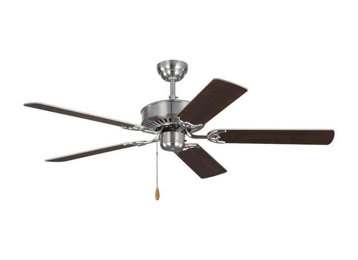 Visual Comfort Fan Haven 52 5HV52BS Ceiling Fan - Brushed Steel, Silver/Silver/