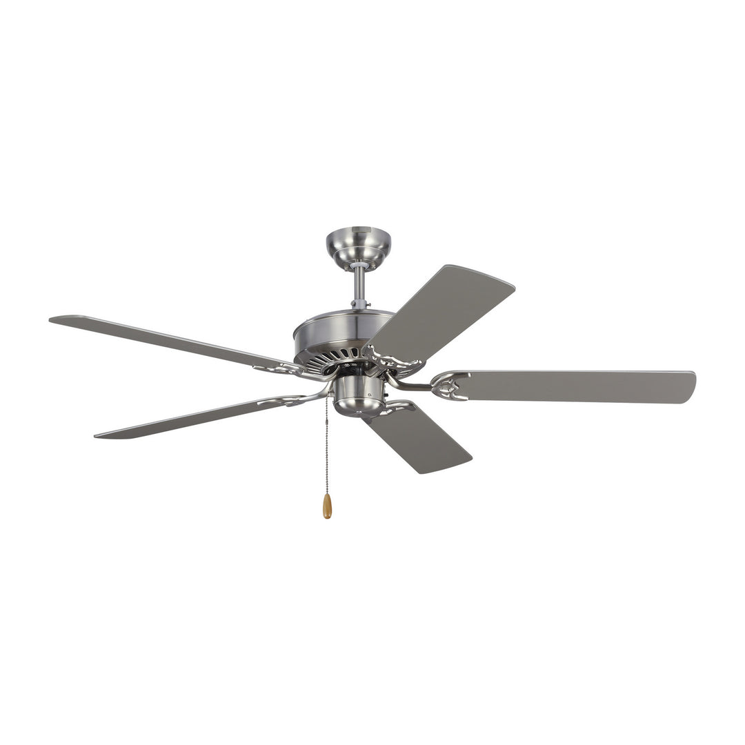 Visual Comfort Fan Haven 52 5HV52BS Ceiling Fan - Brushed Steel, Silver/Silver/