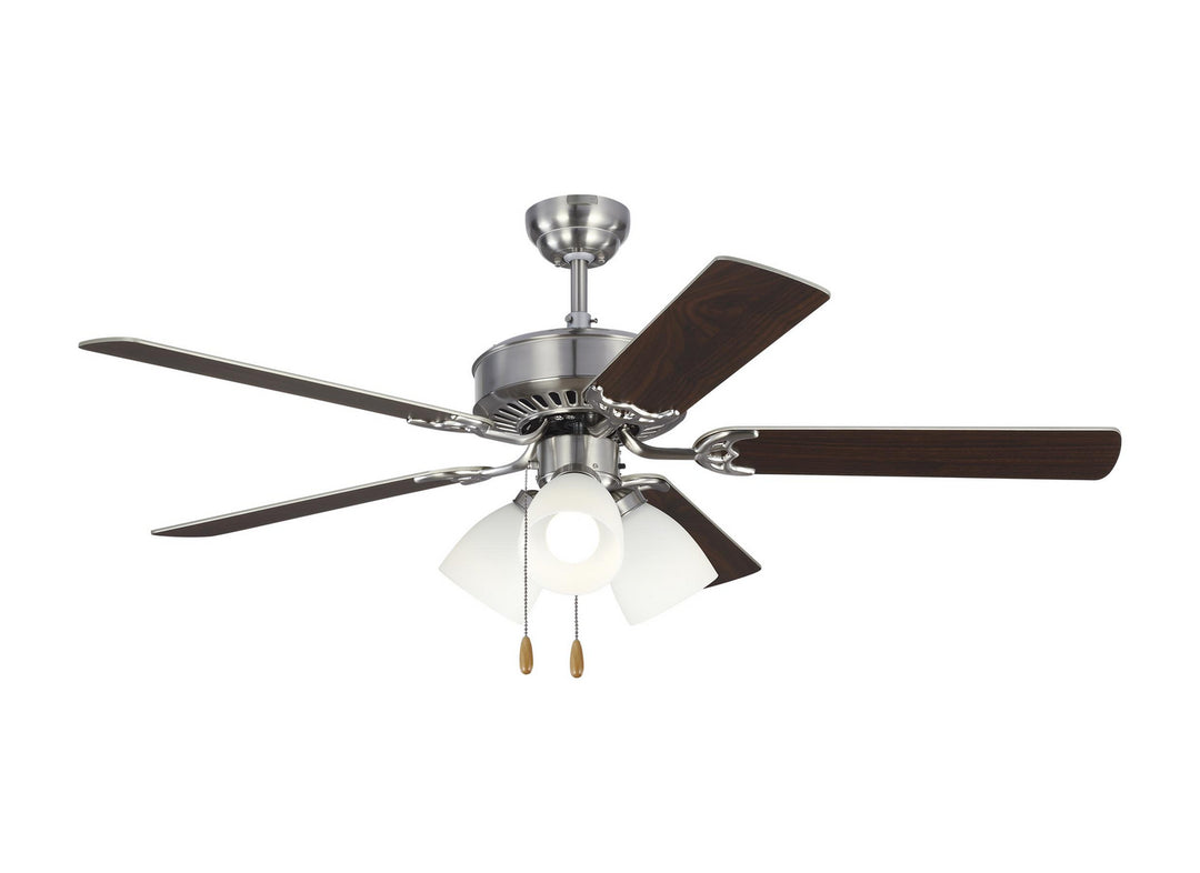 Visual Comfort Fan Haven 52 LED 3 5HV52BSF Ceiling Fan - Brushed Steel, Silver/Silver/