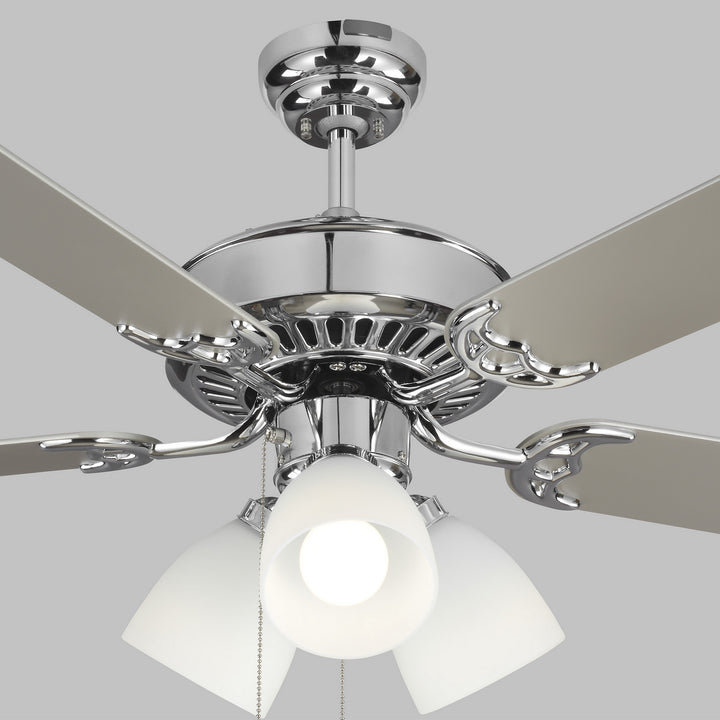 Visual Comfort Fan Haven 52 LED 3 5HV52CHF Ceiling Fan - Chrome, Silver/Silver/