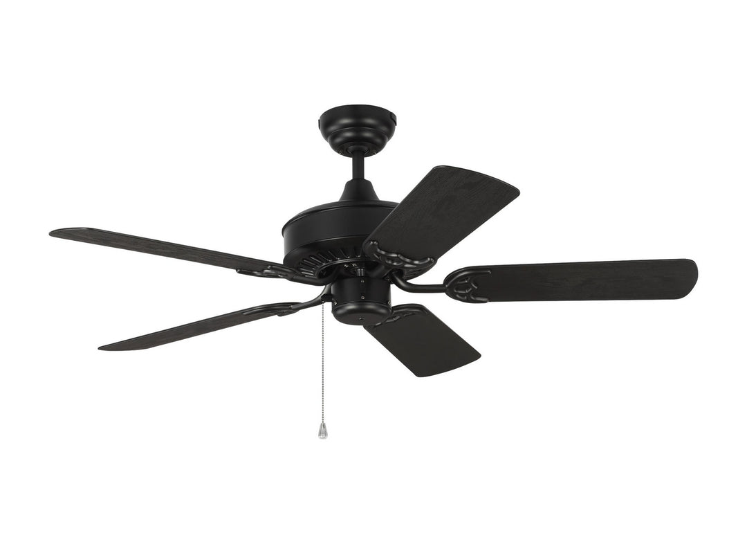 Visual Comfort Fan Haven Outdoor 44 5HVO44BK Ceiling Fan - Matte Black, Black ABS/Black ABS/