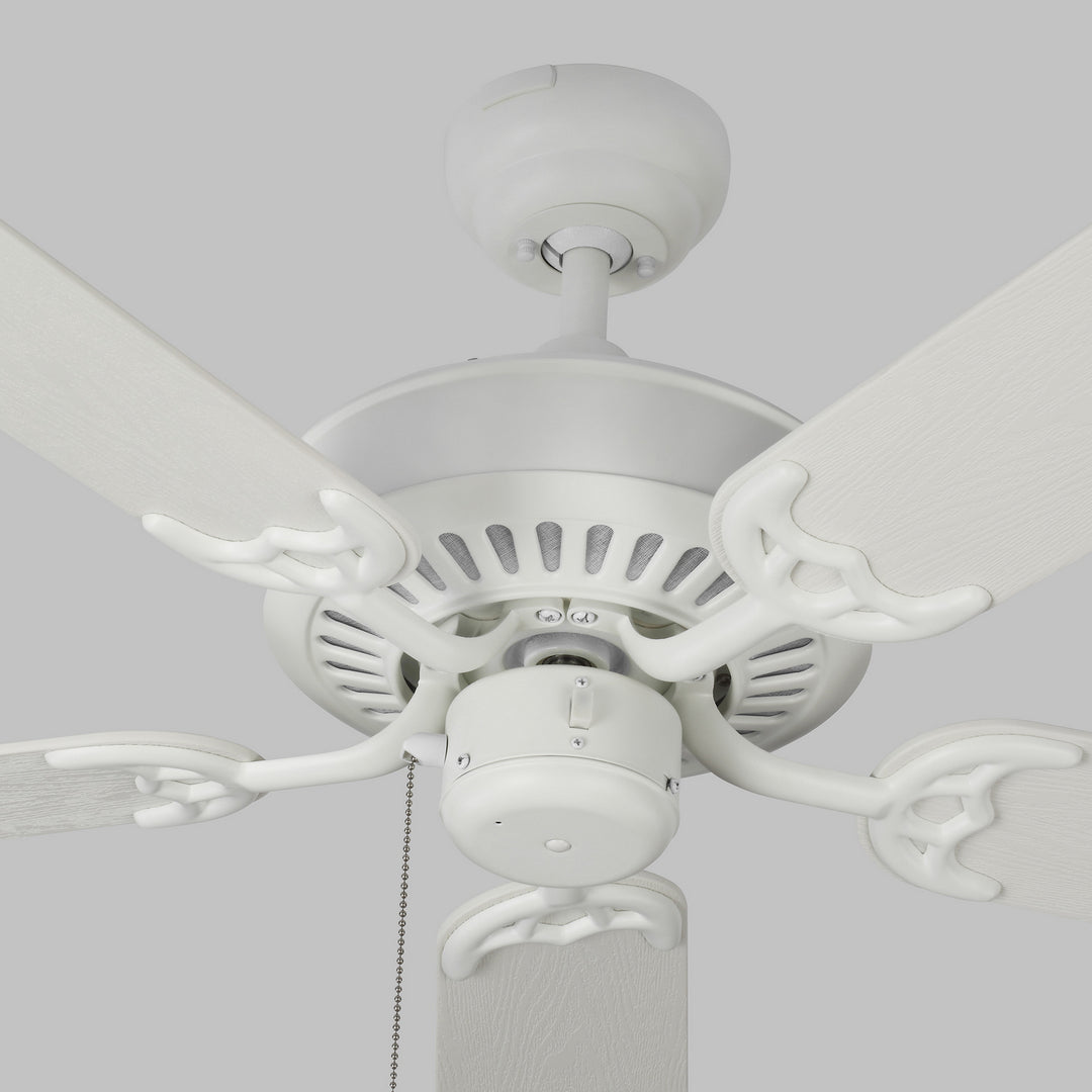 Visual Comfort Fan Haven Outdoor 44 5HVO44RZW Ceiling Fan - Matte White, Matte White ABS/Matte White ABS/