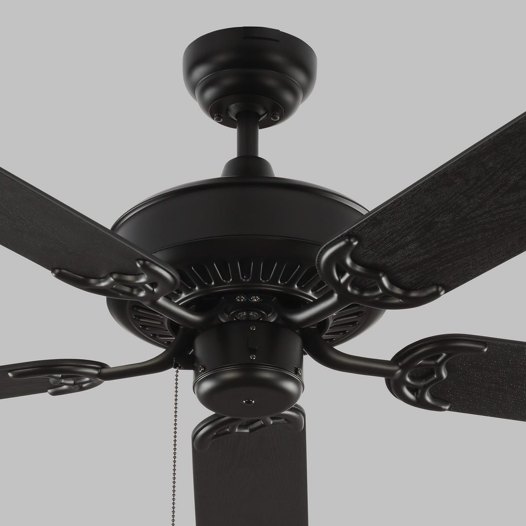 Visual Comfort Fan Haven Outdoor 52 5HVO52BK Ceiling Fan - Matte Black, Black ABS/Black ABS/