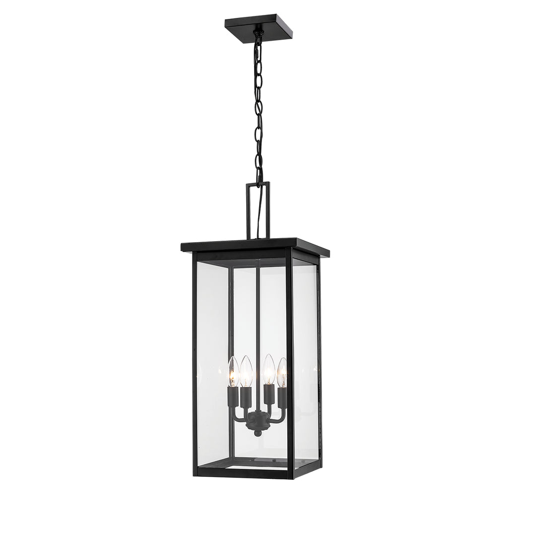 Millennium Lighting 2605-PBK Barkeley Four Light Outdoor Hanging Lantern Outdoor Black