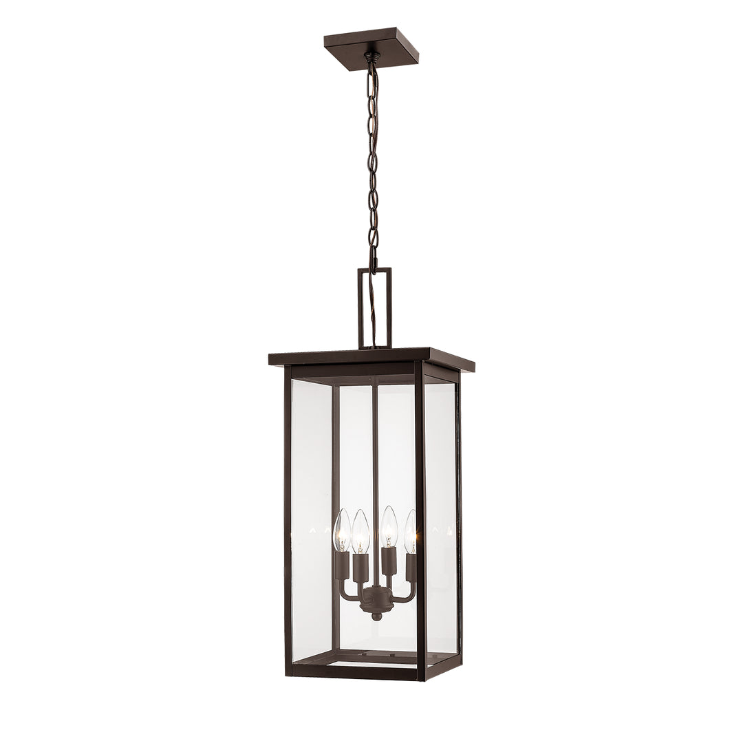 Millennium Lighting 2605-PBZ Barkeley Four Light Outdoor Hanging Lantern Outdoor Chrome