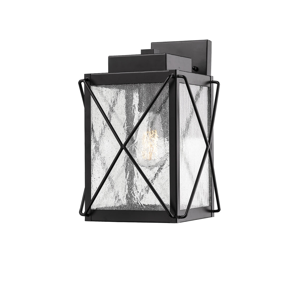 Millennium Lighting 2611-PBK Robinson One Light Outdoor Wall Bracket Outdoor Black