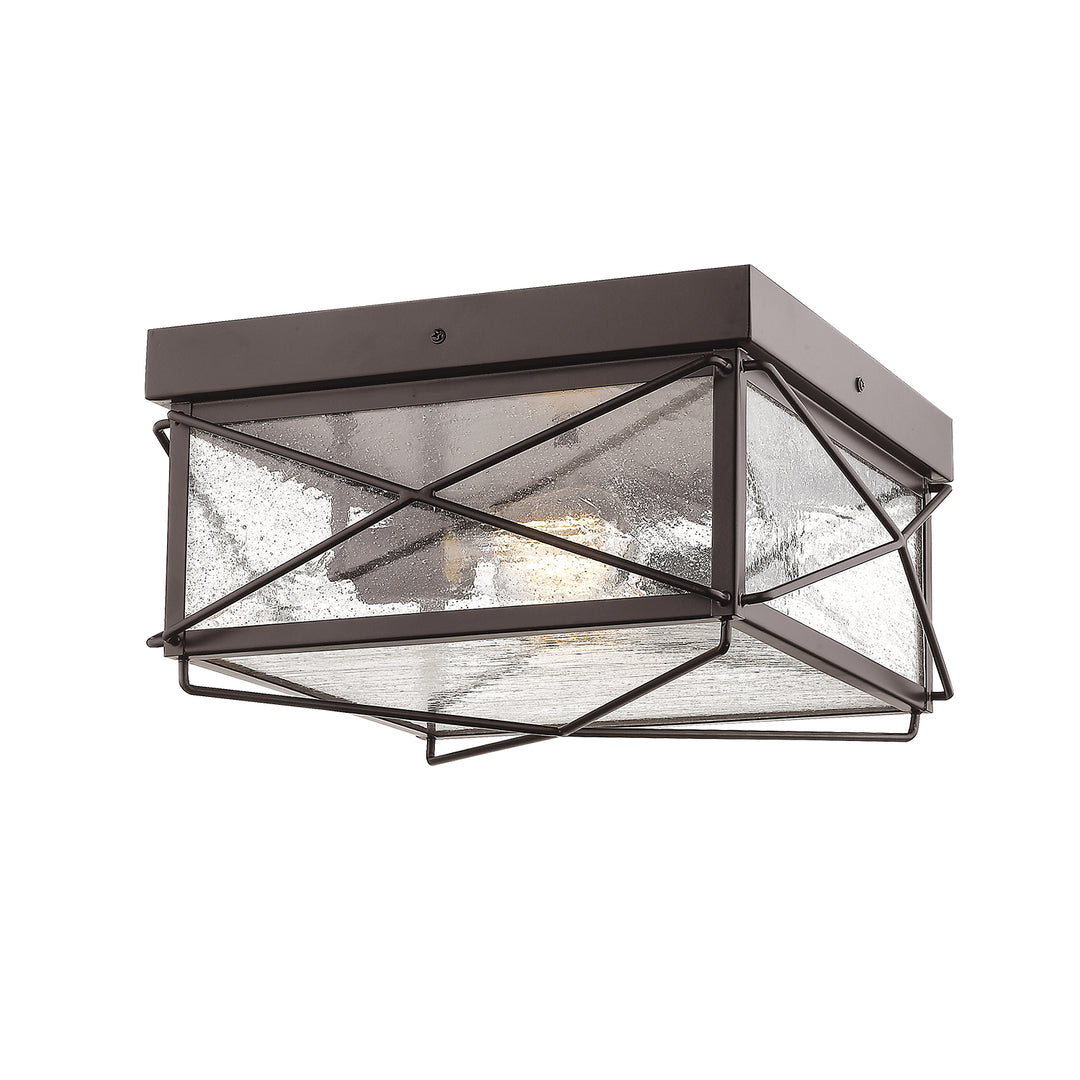 Millennium Lighting 2616-PBZ Robinson Two Light Outdoor Flush Mount Outdoor Bronze / Dark