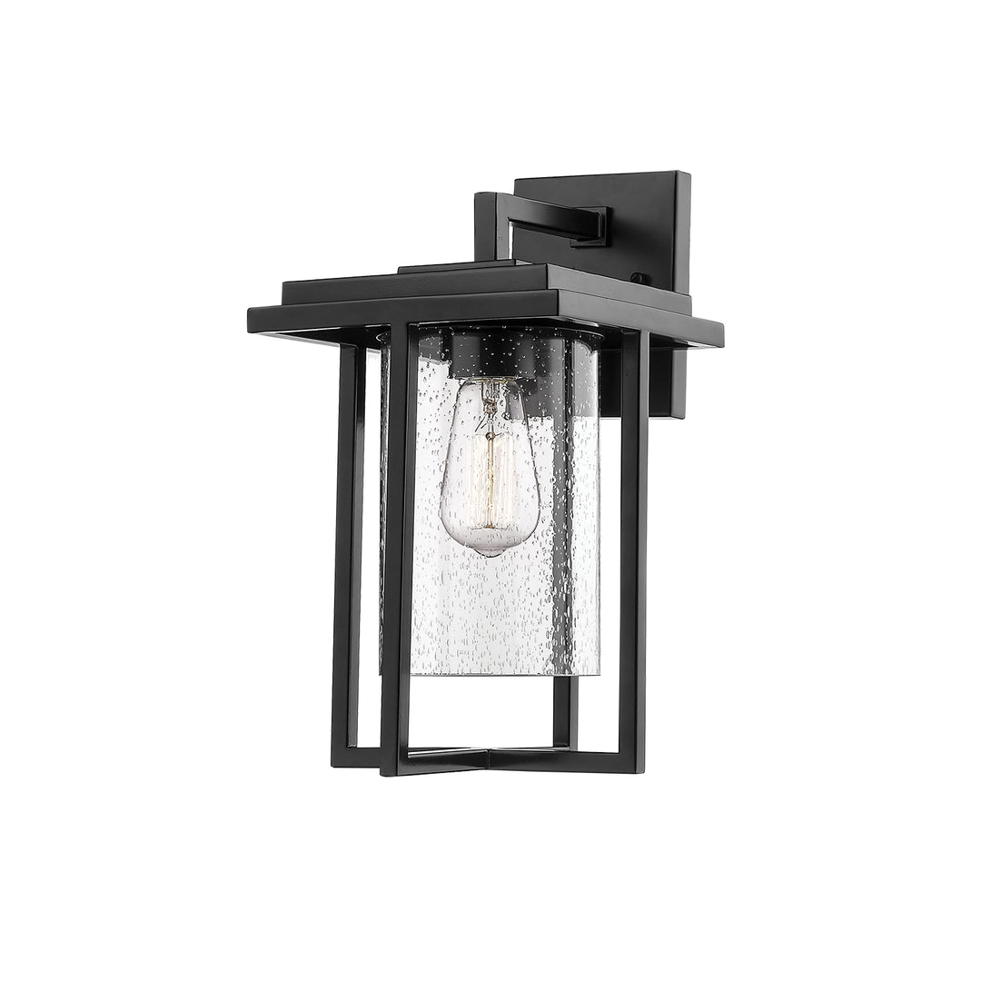 Millennium Lighting 2621-PBK Adair One Light Outdoor Wall Bracket Outdoor Black