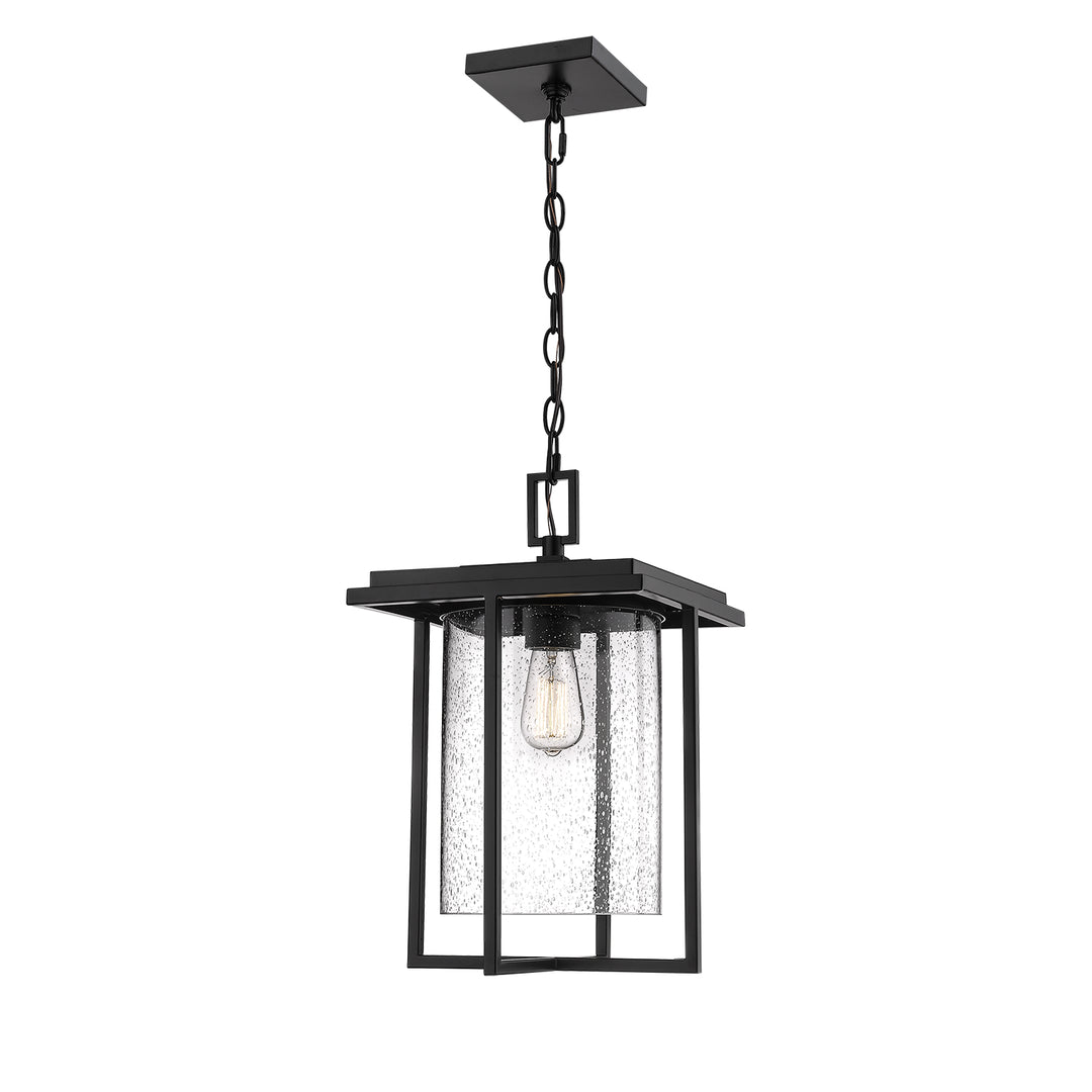 Millennium Lighting 2625-PBK Adair One Light Outdoor Hanging Lantern Outdoor Black