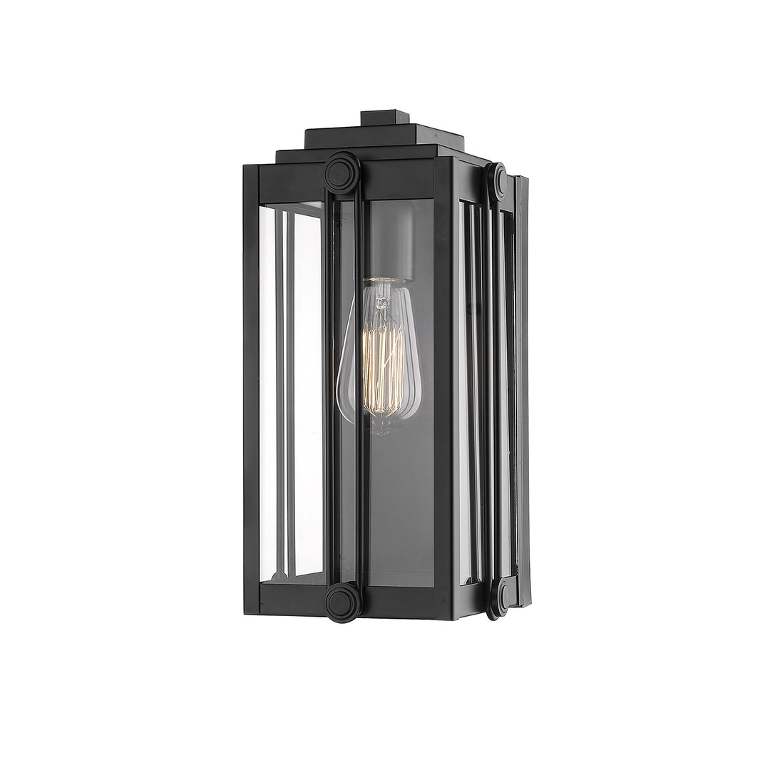 Millennium Lighting 2631-PBK Oakland One Light Outdoor Wall Bracket Outdoor Black