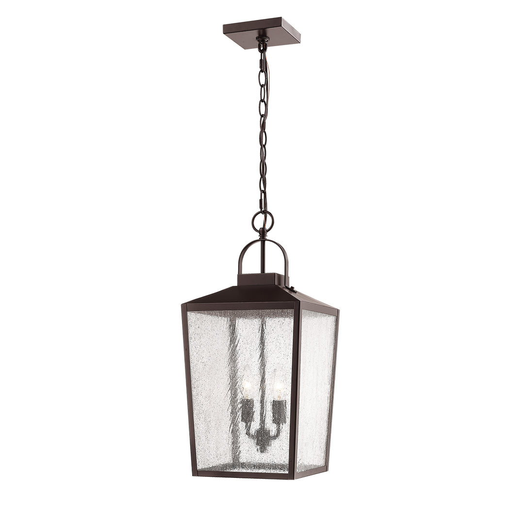 Millennium Lighting 2655-PBZ Devens Two Light Outdoor Hanging Lantern Outdoor Bronze / Dark