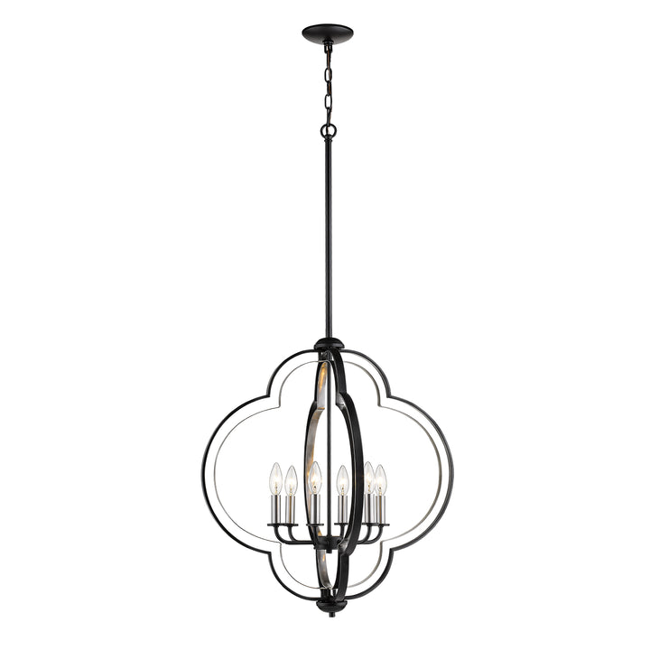 Millennium 3476-MB/BN Chandelier Light - Matte Black/Brushed Nickel