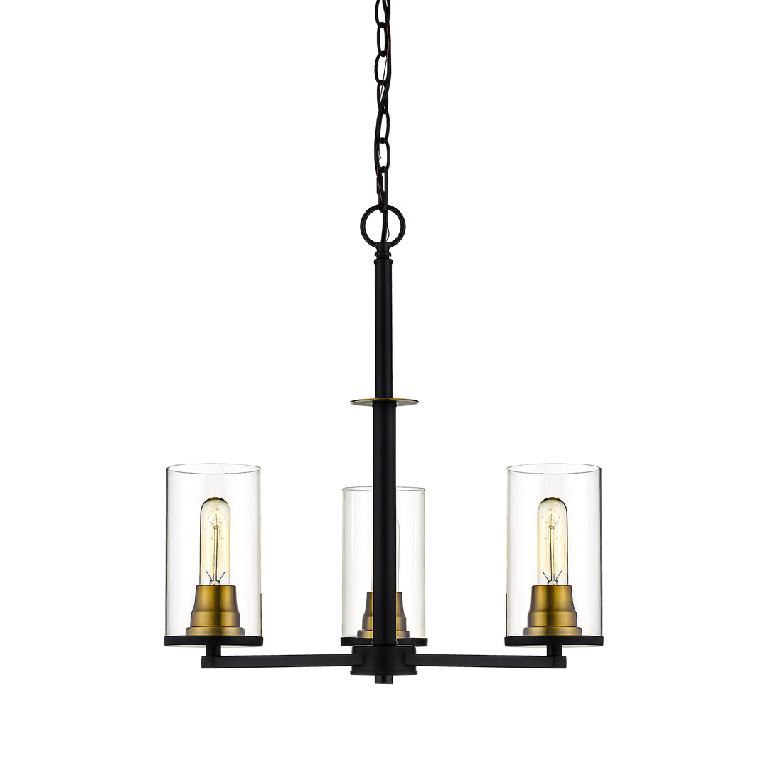 Millennium Pasadena 3483-MB/HBZ Chandelier Light - Matte Black/Heirloom Bronze