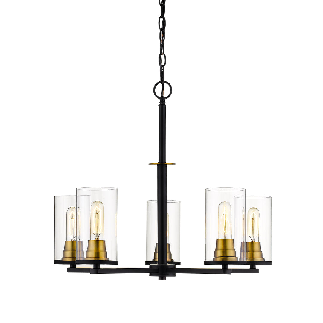 Millennium Pasadena 3485-MB/HBZ Chandelier Light - Matte Black/Heirloom Bronze