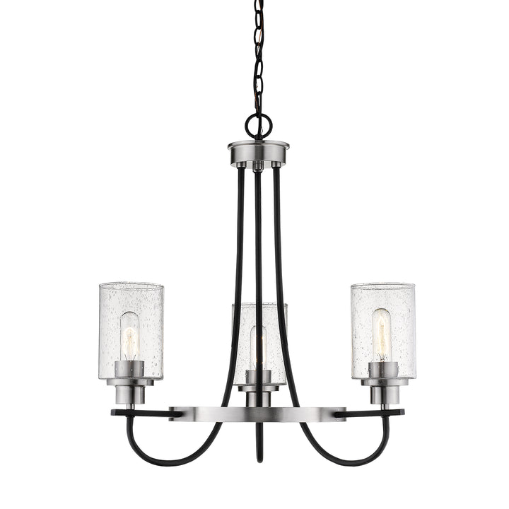 Millennium Clifton 3503-MB/BN Chandelier Light - Matte Black/Brushed Nickel